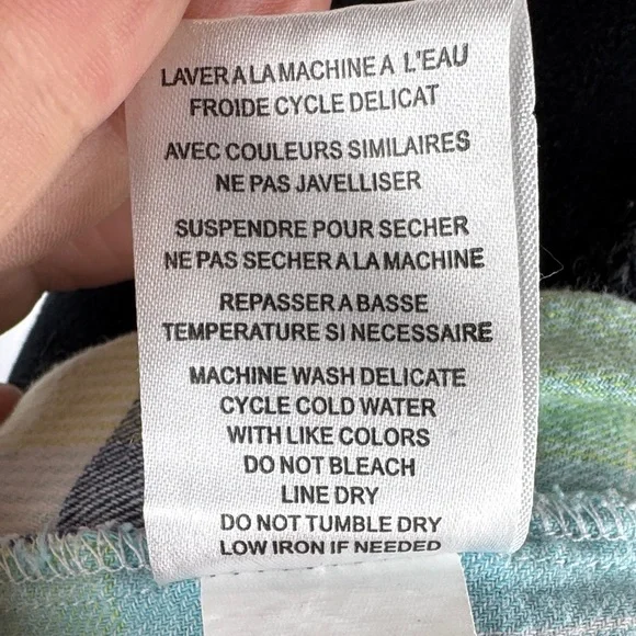 Tribal Long Sleeve Plaid Button-Up Shirt - Picture 6 of 7